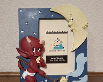 ホット スタッフ デビル フォト フレーム 2000 – デーモンとメルヴェイユ – ヴィンテージ コレクター装飾