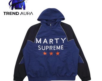 Embroidered Marty Supreme Vintage Style F1 Racing Varsity Bomber Jacket, Unisex Streetwear Fashion