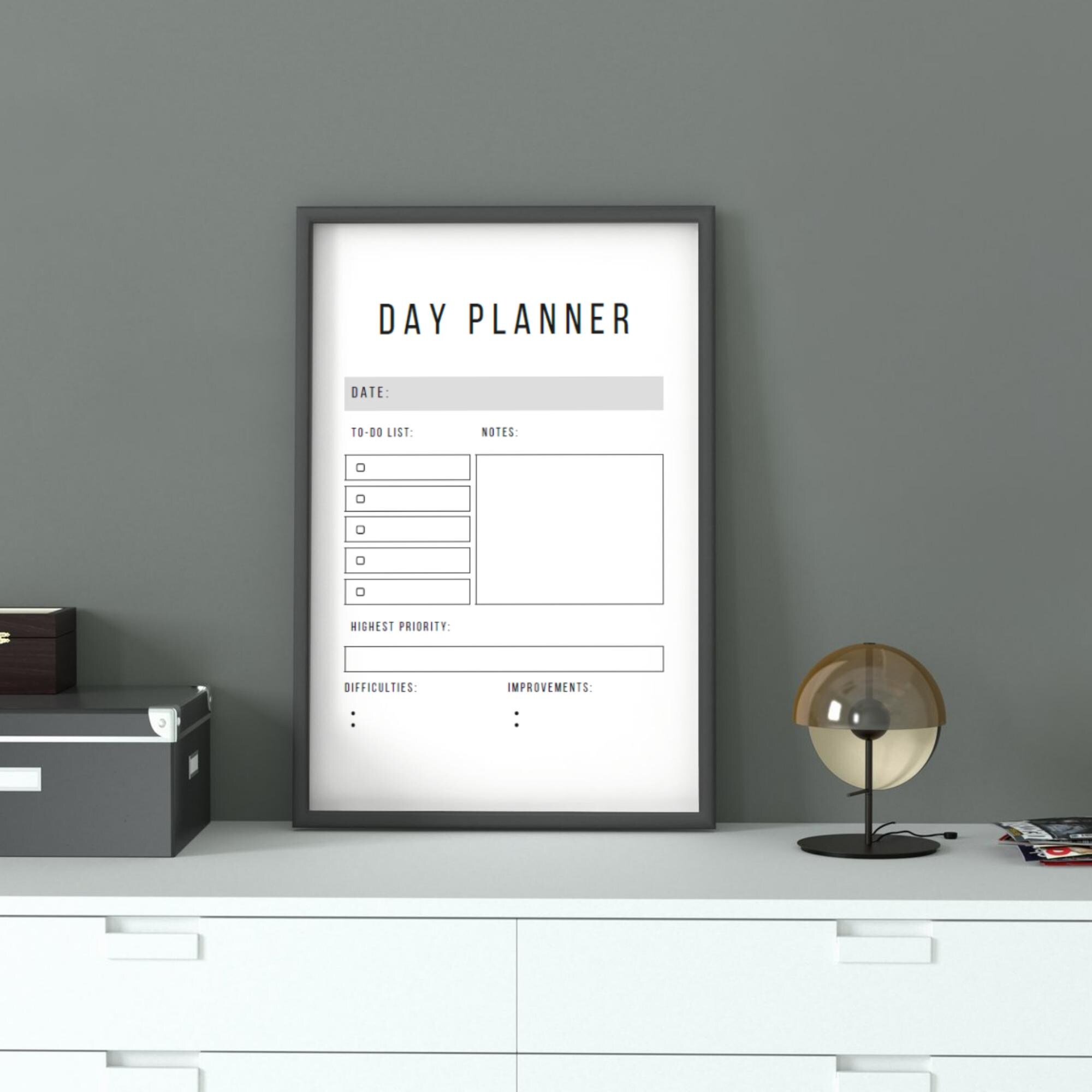 Minimal Daily Planner Printable PDF - Etsy Canada