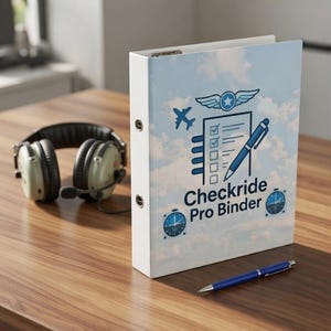 Private Pilot Checkride Binder | 36-Page Prep Organizer (PDF Download)