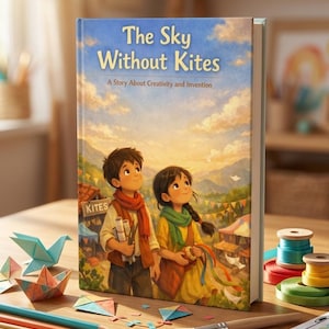 The Sky Without Kites Children's Story | Necessity Invention Moral Lesson (PDF Download)