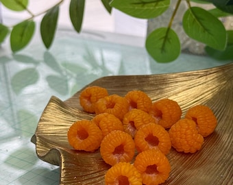 Yellow Raspberry Handmade Fridge Magnets