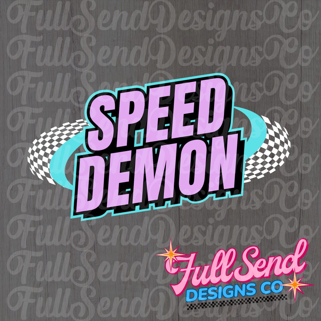 Pink Speed Demon Racing Speed Demon Racing PNG - Etsy