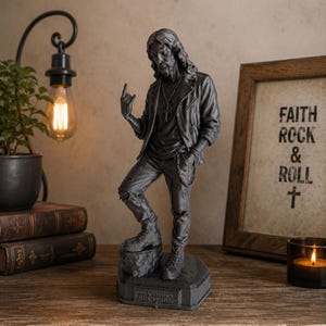 Estátua de Jesus em Pedra - Decoração Alternativa - Escultura Decorativa - Arte Pop - Presente Exclusivo
