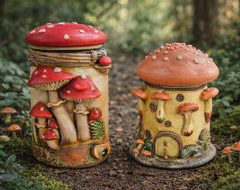 Grillige opbergpot voor paddenstoelen standaardformaat