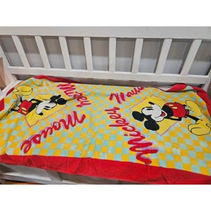 Vtg 90's Franco Disney Mickey Mouse Bathroom Towel Set, Taiwan image 5