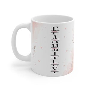 Familientasse Mama und Papa Liebe, Geschenk von Kind, Kaffeetasse für Eltern, Geschenkidee, Geburtstag, Weihnachten, Muttertag, Vatertag image 3