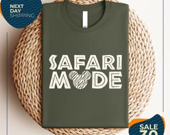 Safari Mode Disney Tee | Animal Kingdom Shirt | Family Matching Bella Canva