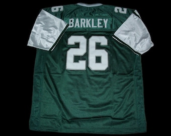 Camiseta de fútbol Saquon Barkley de Filadelfia, sin firmar, personalizada, cosida, nueva, verde retro, todas las tallas S-3XL