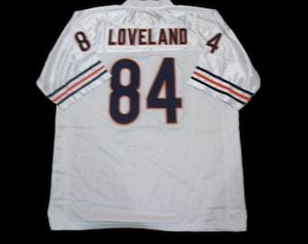 Camiseta de fútbol Colston Loveland Chicago, nueva, blanca, sin firmar, cosida a medida, en todas las tallas S-3XL