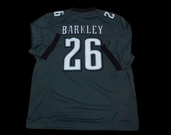 Camiseta de fútbol Saquon Barkley de Filadelfia, nueva, verde, sin firmar y cosida a medida. Todas las tallas: S-3XL.
