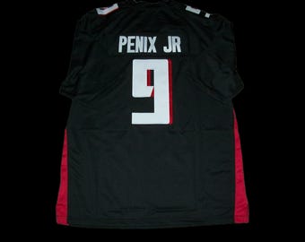 Camiseta de fútbol de Michael Penix Jr. Atlanta, nueva, negra, sin firmar, cosida a medida, en todas las tallas S-3XL