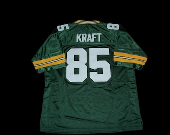 Camiseta de fútbol americano Tucker Kraft Green Bay, nueva, verde, sin firmar, cosida a medida, en todas las tallas S-3XL