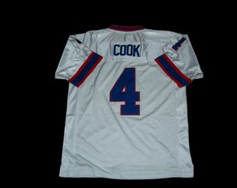 Camiseta de fútbol de James Cook Buffalo, nueva, blanca, sin firmar y cosida a medida. Todas las tallas: S-3XL.