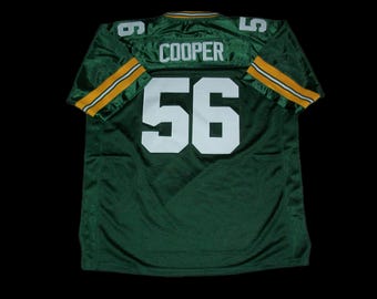 Camiseta de fútbol americano Edgerrin Cooper Green Bay, nueva, verde, sin firmar y cosida a medida. Todas las tallas: S-3XL.