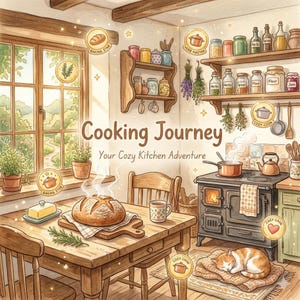 Cooking Journey Planner | Gamified Meal Planner, Recipe Organizer (HTML File)