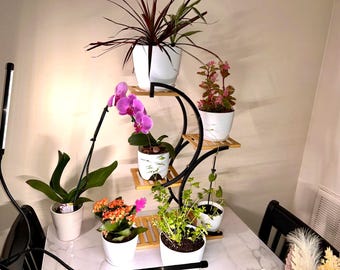 4-Tier Bamboo Plant Stand: Indoor/Outdoor Corner Shelf for Flower Pots