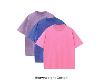 3 Pack Heavy Cotton Oversized T-Shirts | Vintage Loose Fit Streetwear Tee