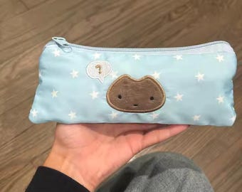 Star Pencil Case Kawaii Cartoon Pen Pouch Large Capacity School Bag