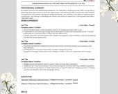 Executive Resume Template Word & Pages, CV Google Docs | CV Template Professional Resume Template Modern, CV Template Minimal,