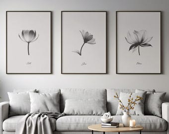 Minimalist Botanical Prints, Still Grow Bloom Wall Art (Digital Download)