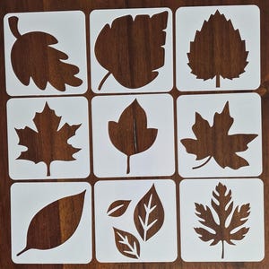 Botanical Leaf Reusable Stencil Pack - 9 Pack