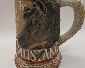 Boccale da birra 3D Tom O'Brein Mustang Horse del 2001