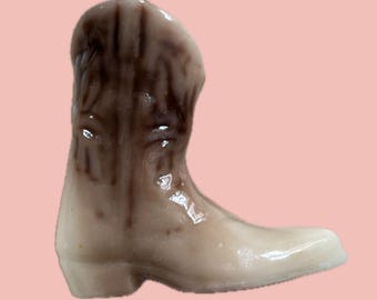 Vela con forma de bota de vaquero vintage – Decoración escultórica novedosa del Oeste