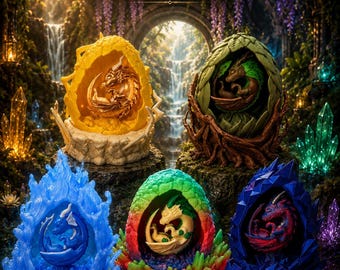 Dragon Lamps - Fantasy LED Tabletop Light
