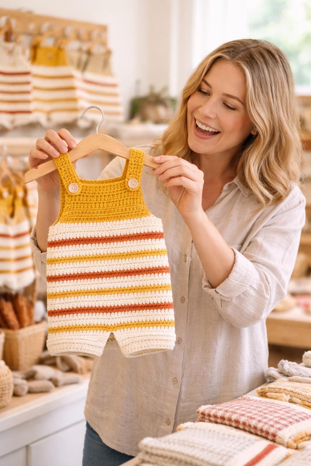 36 Crochet Baby Clothes Patterns with Bonnets, Booties, Rompers, and Dresses 10 Crochet Baby Romper Pattern 0-6m Striped Infant Overalls