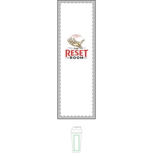 The Reset Room - 24oz Shatterproof Protein Shaker Bottle with Stainless Steel Ball, Flip-Top Lid image 1