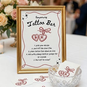 wedding reception tattoo station fun