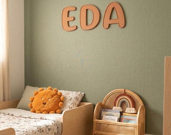 Bubble Letters in Ceramic Look – Personalized Names, Numbers & Symbols | Lightweight Nursery Door Decor