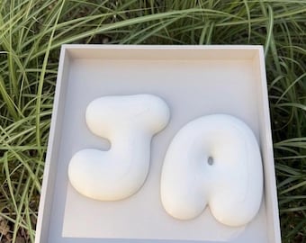 DIY Paintable Chunky Bubble Letters, Personalized Names, Lightweight Nursery Door Decor, Exclusive Letters