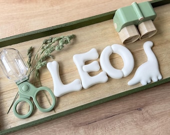 Bubble Letters in Ceramic Look – Personalized Names, Numbers & Symbols | Lightweight Nursery Door Decor