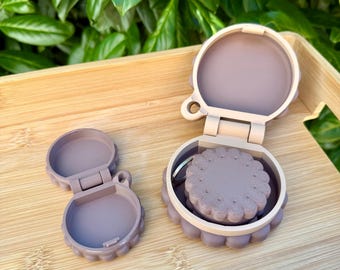 Cookie Keychain Box | Biscuit Keychain | Backpack Accessory | Kawaii Charm | Kawaii Cookie Charm & Gift