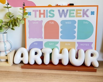 Bubble Letters to paint yourself