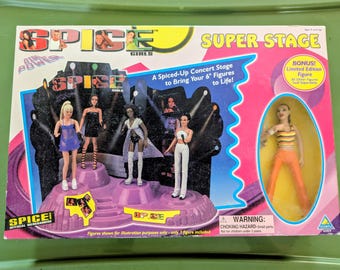 Vintage 90s Spice Girls Figurine Set: 5 Member Collectible Girl