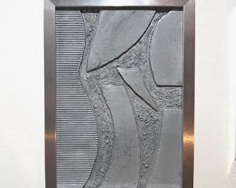 Rilievo astratto in argento 21x30