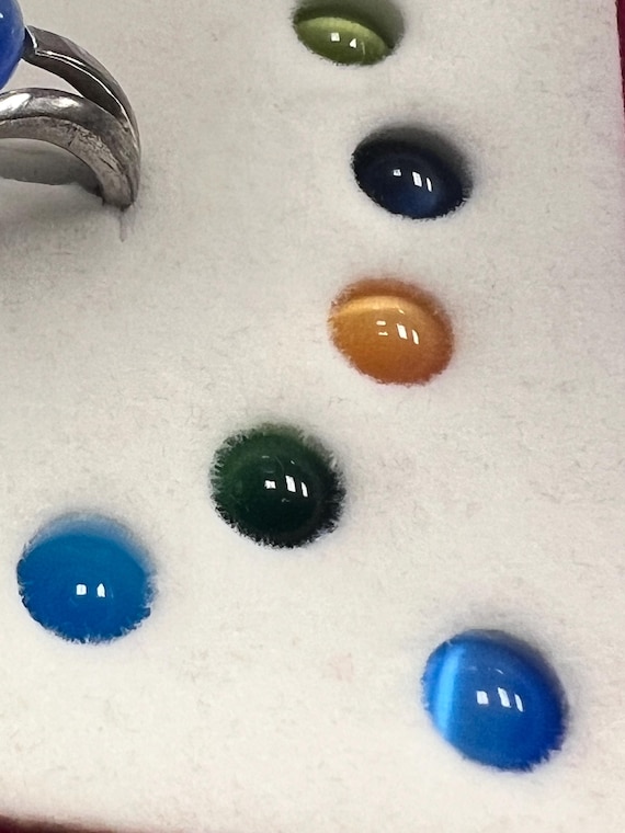 Sterling silver interchangeable multi stone Ring … - image 5