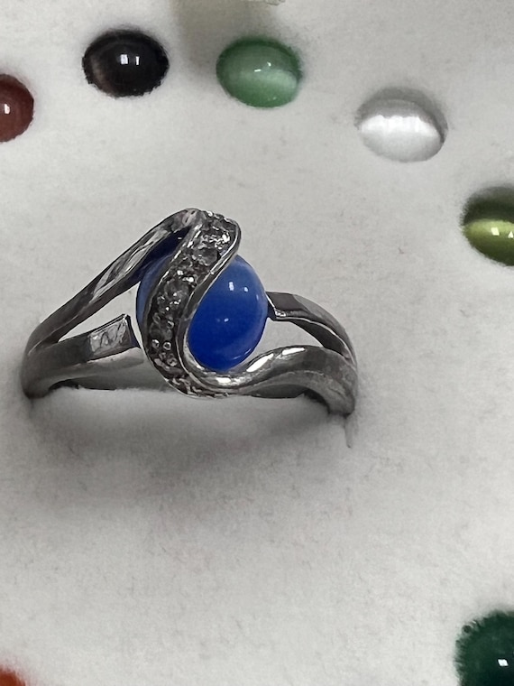 Sterling silver interchangeable multi stone Ring … - image 9