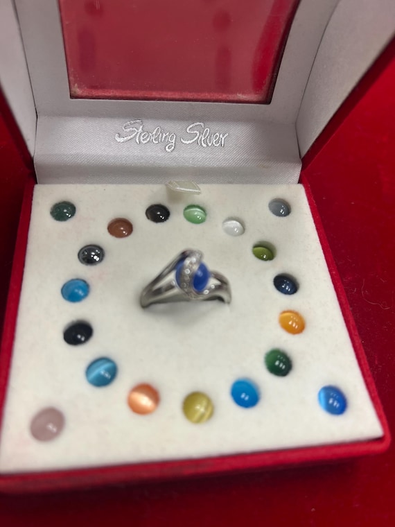 Sterling silver interchangeable multi stone Ring … - image 4