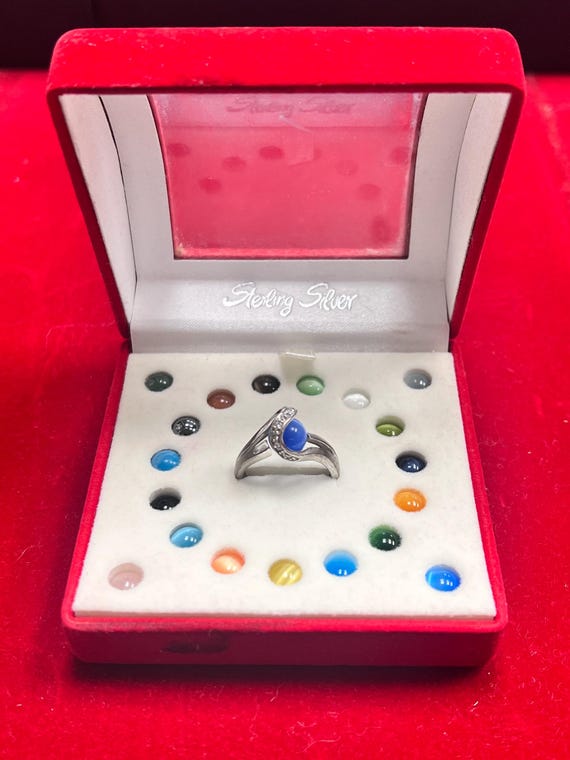 Sterling silver interchangeable multi stone Ring … - image 3