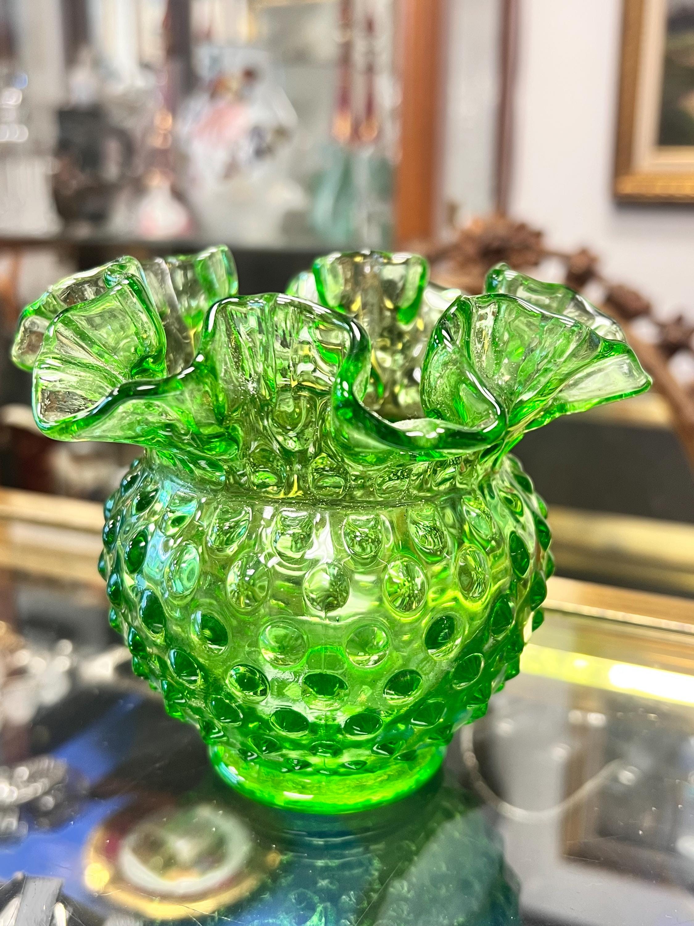 Fenton Hobnail Vase - Etsy