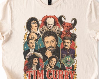 Tim Curry Memorial T-Shirt, 1946-2026 Vintage Actor Tribute Tee