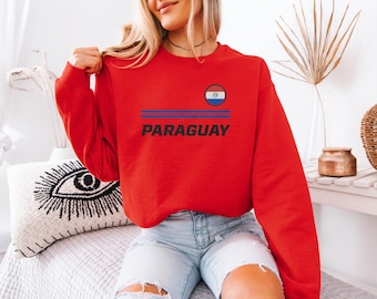 2026 Soccer USA Inspired Fan Design, Paraguay Supporters Flag Logo Graphic Tee, North America 26' Football Vibes Unisex T-Shirt