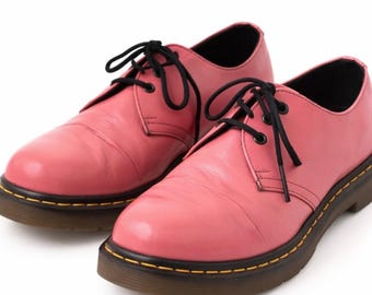 Zapatos Oxford Dr. Martens 1461 rosas para mujer, talla US 6.5, AirWair con cordones.