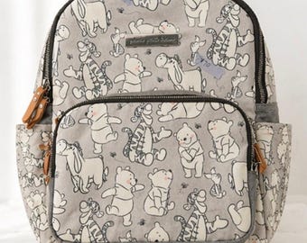 Petunia Pickle Bottom Winnie de Pooh luiertas rugzak | Disney Baby neutraal grijze Pooh Tigger Iejoor