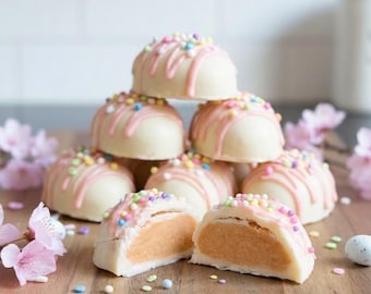 Handmade White Chocolate Peanut Butter Eggs | Gourmet Peanut Butter Candy | Easter Candy | Small Batch Chocolate Treats | Gift for Peanut Bu