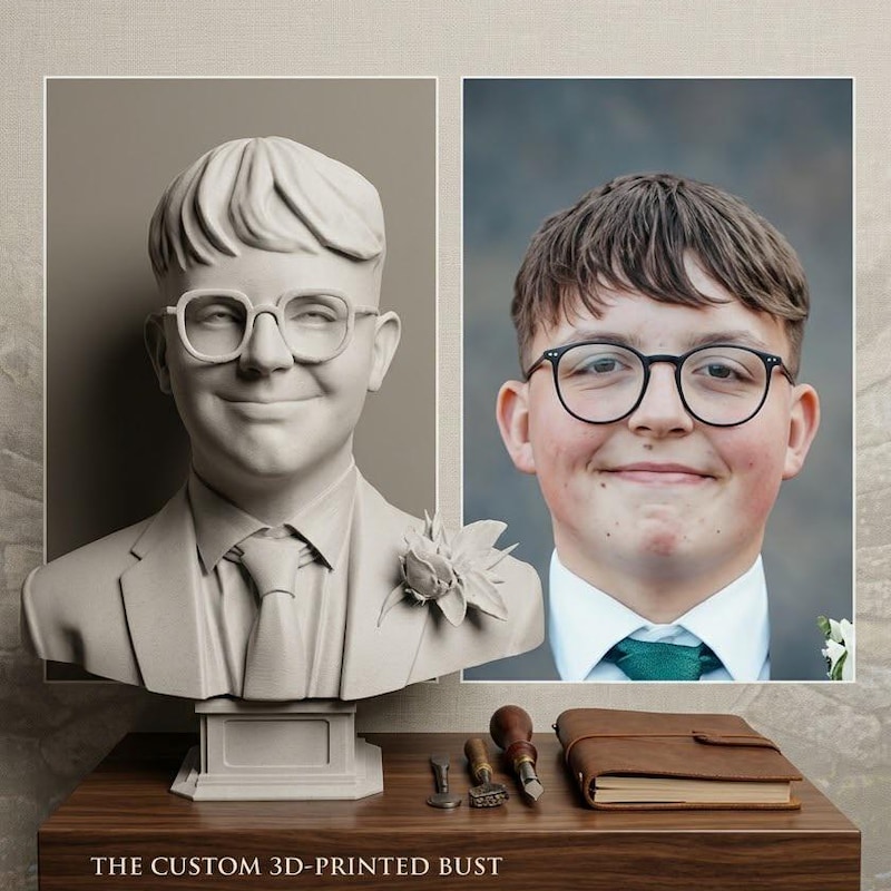 Custom Bust Statue Large - Etsy UK